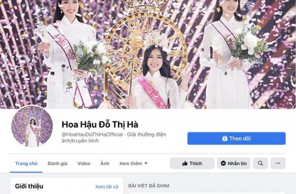 Hoa hậu Việt Nam 2020, Đỗ Thị Hà, faceboook Đỗ Thị Hà