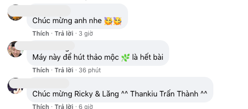 Trấn Thành, Ricky Star, Lăng LD, Sao Việt