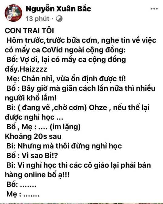 Xuân Bắc, nam diễn viên hài, con trai, 