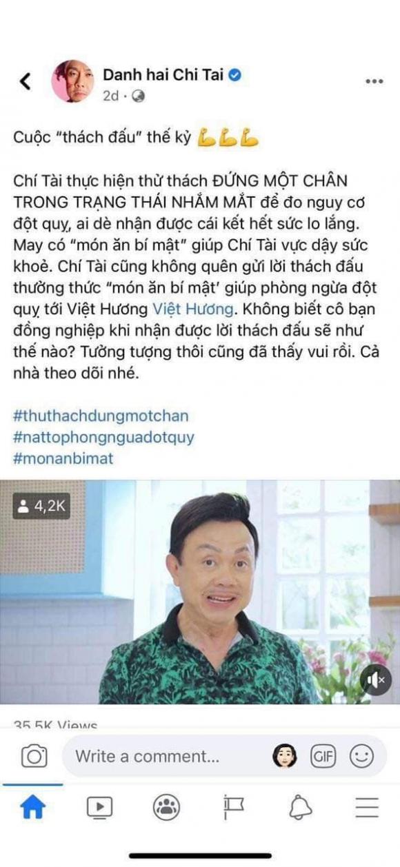 Chí Tài, đột quỵ, Sao Việt