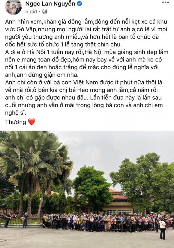Ngọc Lang, Chí Tài, tang lễ Chí Tài, sao Việt