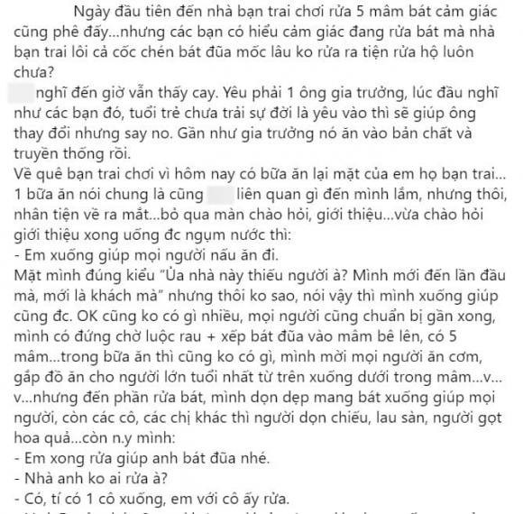 rửa bát nhà  người yêu, về nhà ra mắt người yêu, thanh niên, giới trẻ