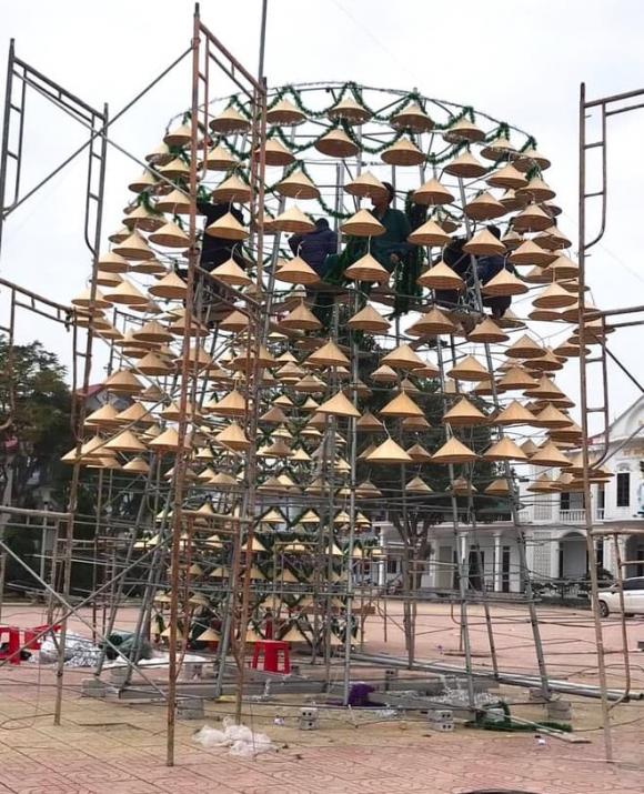 cây thông, Noel, giáo xứ Bố Sơn, Nghệ An, nón lá