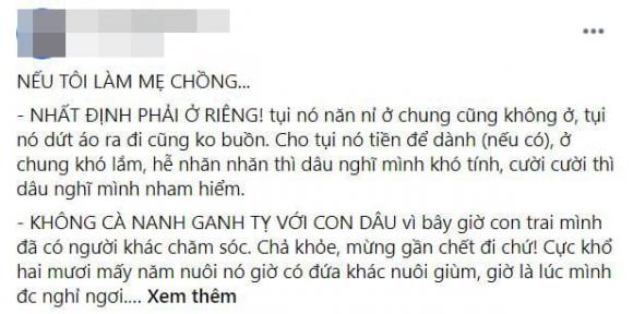 mẹ chồng, nếu làm mẹ chồng, tâm sự hôn nhân 