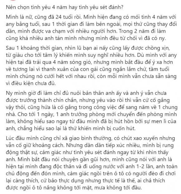 bắt cá hai tay, tình yêu sét đánh, yêu anh trưởng phòng