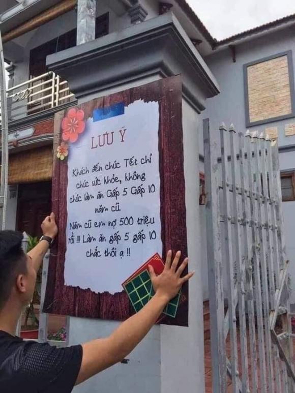 chúc Tết, bảng lưu ý ngày Tết, Tết văn minh
