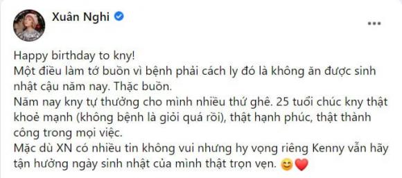 Xuân Nghi, Covid-19, bạn trai Xuân Nghi