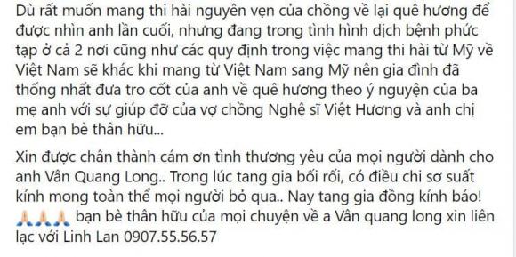 Vân Quang Long, nam ca sĩ, cựu thành viên nhóm nhạc 1088, 