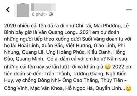 Dân mạng bức xúc vì một thanh niên phát ngôn 'rủa' hàng loạt nghệ sĩ sau sự ra đi của Vân Quang Long