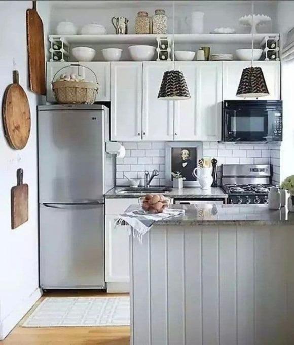 phòng bếp, tiết kiệm không gian phòng bếp, thiết kế nội thất 