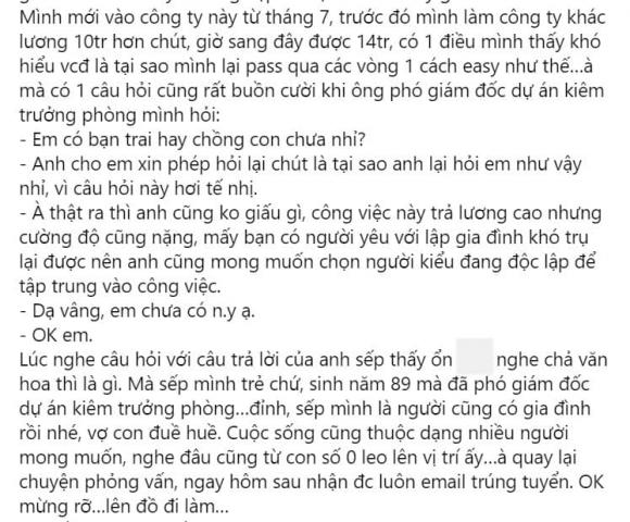 sếp tán tỉnh nhân viên, chuyện công sở, chuyện ở công ty