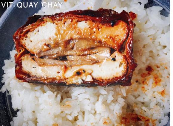 vịt quay chay, cách làm món vịt quay chay, món ăn ngon 