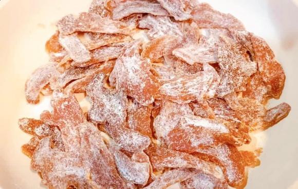 mứt gừng đỏ, công thức làm mứt gừng, mứt gừng