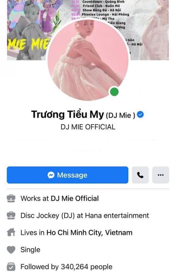 DJ Mie, diễn viên Hồng Thanh, DJ Mie chia tay