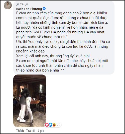 Huỳnh Anh, cầu hôn, bạn gái, MC Bạch Lan Phương, 
