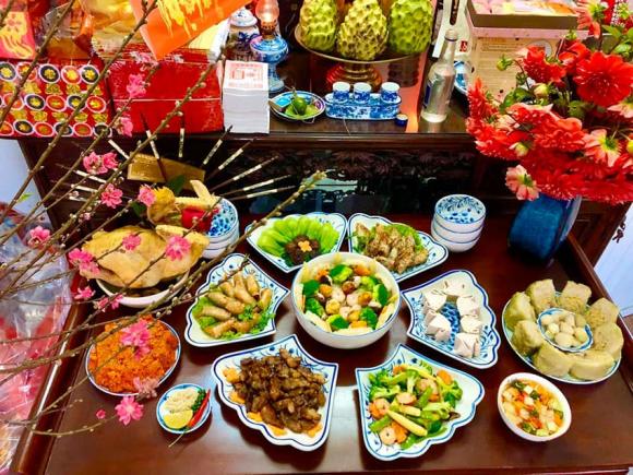 mâm cúng 30 Tết, mâm cúng giao thừa, mâm cúng mùng 1 