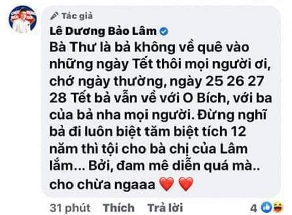Nam Thư, Lê Dương Bảo Lâm, sao Việt