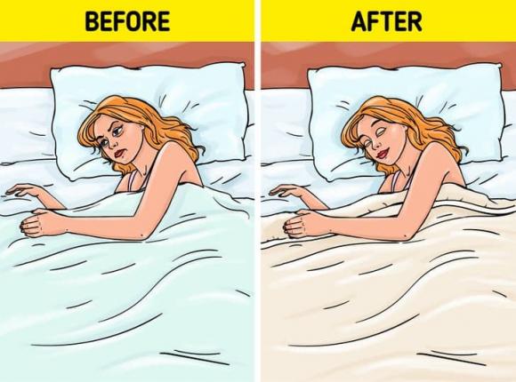 đắp chăn, đắp chăn nặng hay nhẹ tốt hơn, sức khỏe 