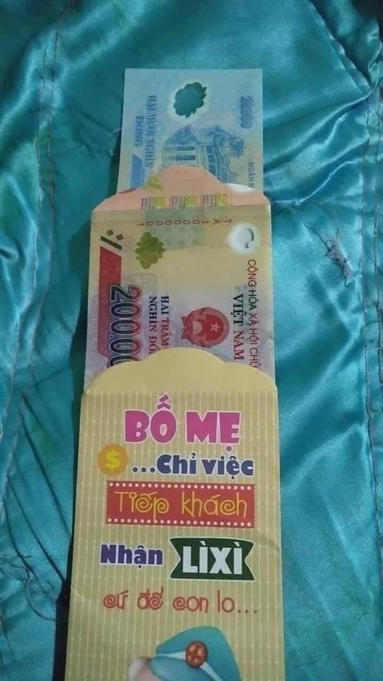 phong bao lì xì, mừng tuổi
