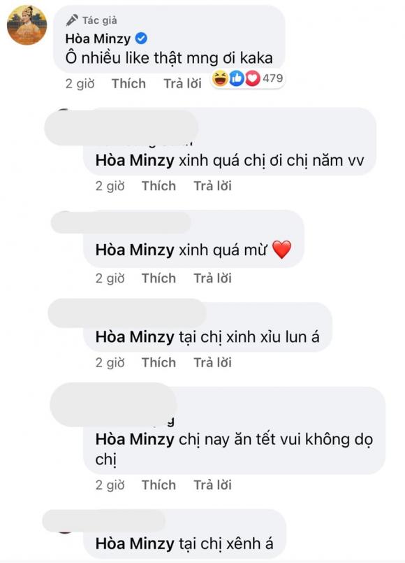 Hoà Minzy, sao Việt, tết nguyên đán