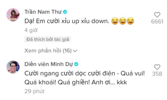 hoài linh, nam thư, minh dự, Tik Tok