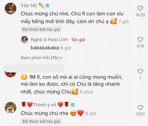 Hoài Linh, nhạc chế, tiktok, sao Việt