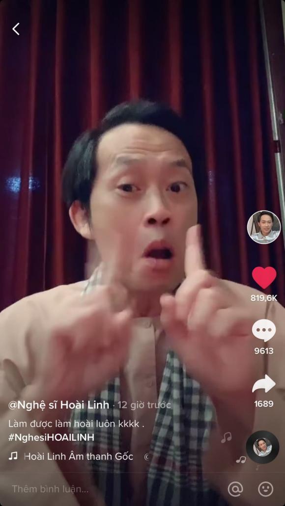 Hoài Linh, nhạc chế, tiktok, sao Việt