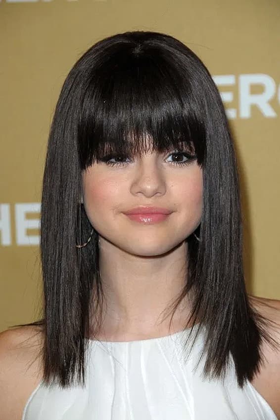 Selena Gomez, tóc dày, mẫu tóc đẹp và sang