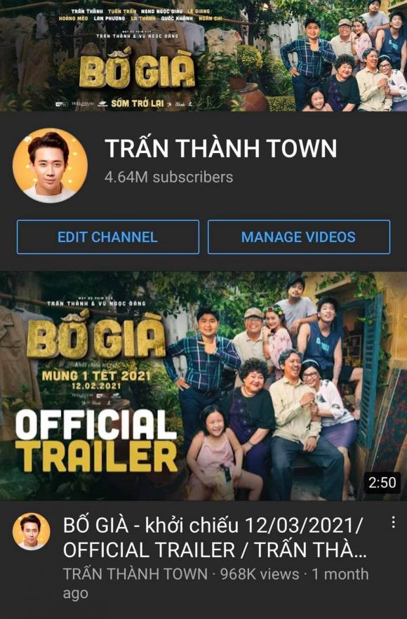 Trấn Thành, Trấn Thành Town, tiktok, instagram nghệ sĩ, ông hoàng MXH Việt, 