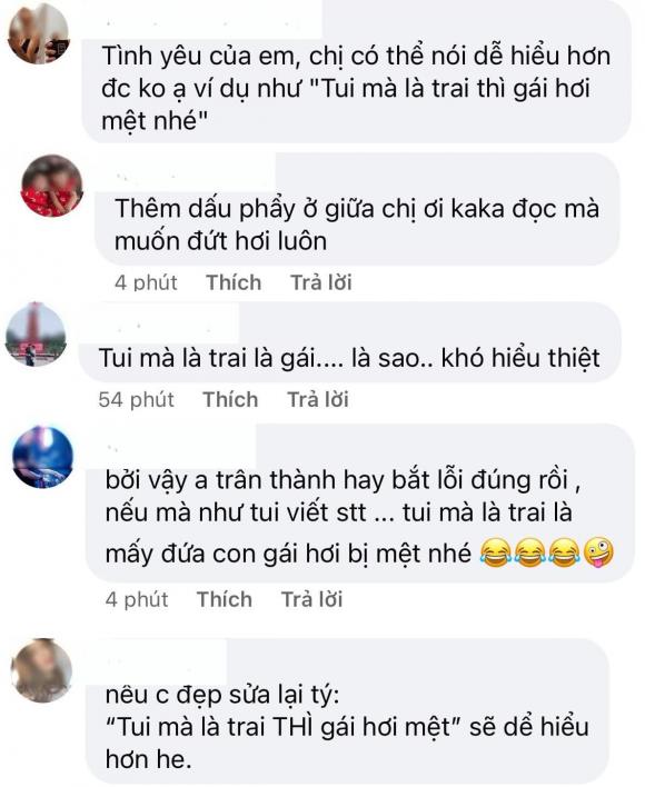 hari won, trấn thành, ngáo ngơ, sai ngữ pháp, cư dân mạng