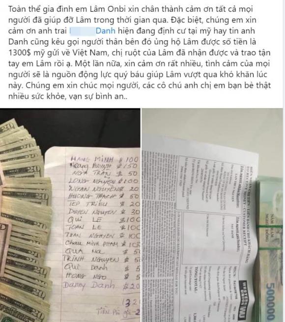 Lâm Onbi, ung thư não, ung thư