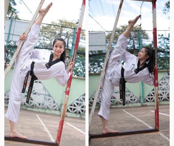 Châu Tuyết Vân, taekwondo, hot girl làng võ, xoạc chân