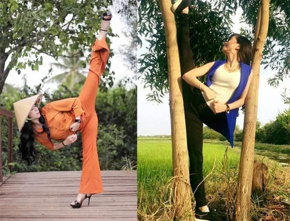 Châu Tuyết Vân, taekwondo, hot girl làng võ, xoạc chân
