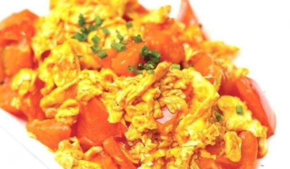 món ngon mỗi ngày, ẩm thực gia đình, trứng xào cà chua
