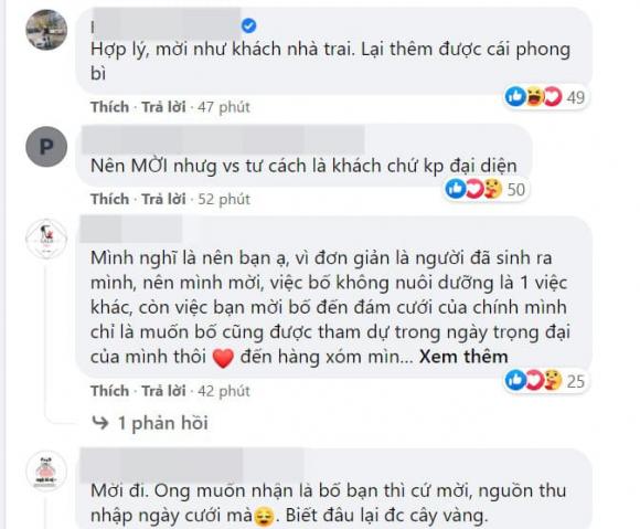bố bỏ đi, cưới có nên mời bố, chuyện bố và con