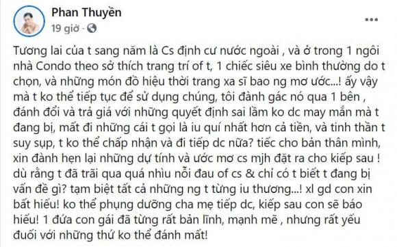 Phan Thuyền, Phan Thuyền qua đời,thí sinh Hoa hậu Đại sứ Nhân ái 2020