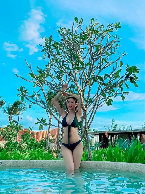 Thúy Vân, Thúy Vân bikini, sao việt, rạn da sau sinh
