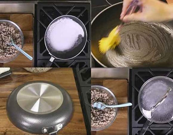 bánh cuốn, cách làm bánh cuốn, tráng bánh cuốn bằng chảo 