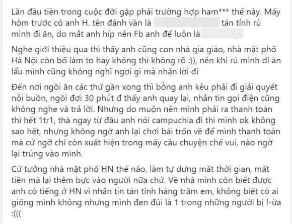 trai tồi, rủ bạn gái đi ăn rồi trốn về, lừa gái