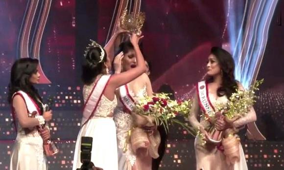 Hoa hậu Sri Lanka bị giật vương miện, giật vương miện, hoa hậu
