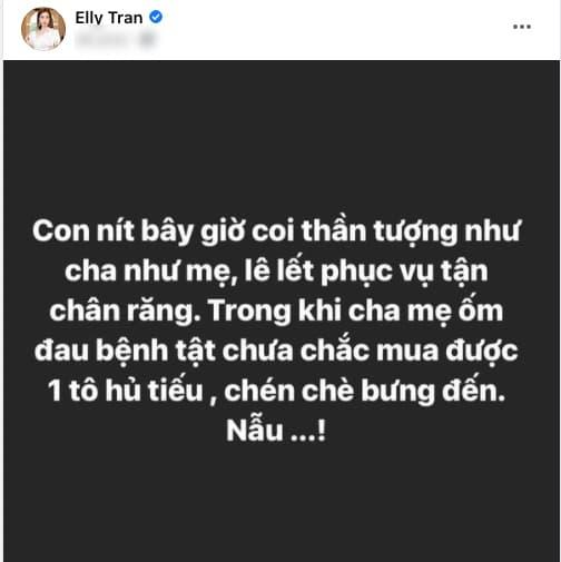 Elly Trần, phát ngôn của Elly Trần, sao Việt