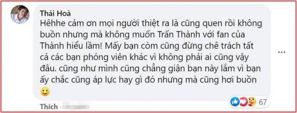 Thái Hòa, Bố già, Trấn Thành