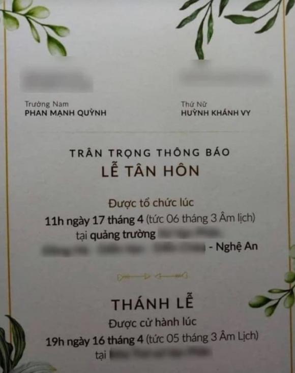 Phan Mạnh Quỳnh, bạn gái Phan Mạnh Quỳnh, đám cưới Phan Mạnh Quỳnh