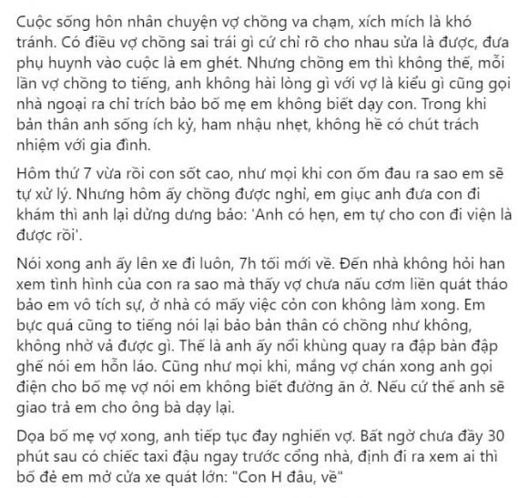 dọa trả vợ về nơi sản xuất, bỏ vợ, chuyện vợ chồng