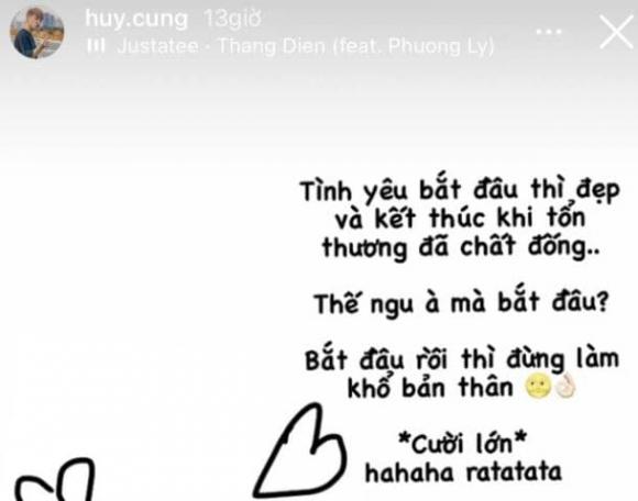 Huy Cung, Huy Cung ly hôn, thanh niên 