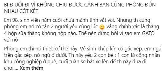 phòng trọ, bạn cùng phòng trọ, thanh niên 