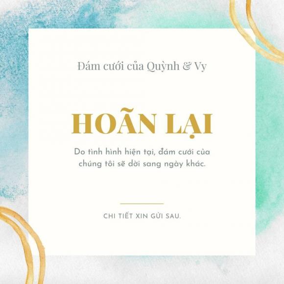 Phan Mạnh Quỳnh, Khánh Vy, Đám cưới, Hoãn đám cưới, Dịch Covid-19