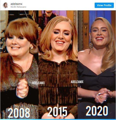 Adele, nhan sắc Adele sau khi giảm cân, ca sĩ Adele