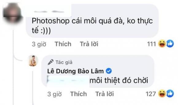 Lê Dương Bảo Lâm, photoshop, sao Việt, netizen
