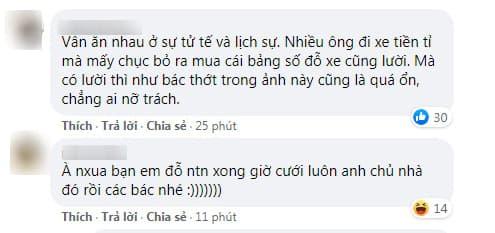 đỗ xe thiếu ý thức, cư dân mạng, đỗ xe chắn trước quán nhưng được khen ngợi